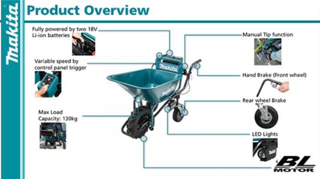 Where to find MAKITA BATTERY POWERED WHEELBARROW in Greenfield